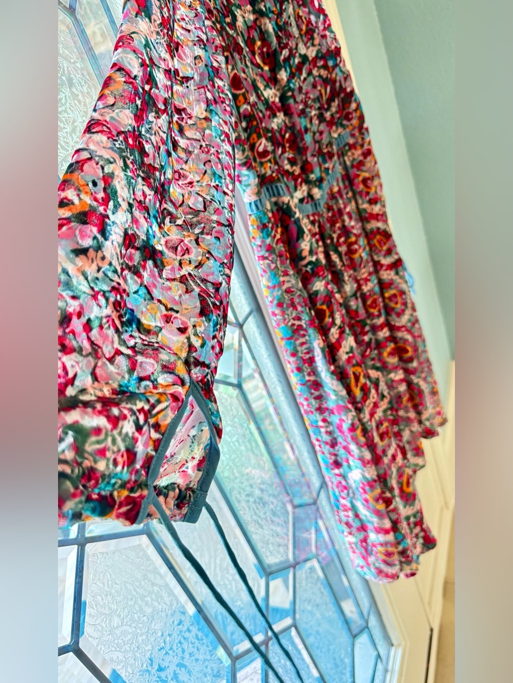 Floreat Abia Velvet Babydoll Dress from Anthropologie